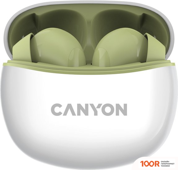 Наушники Canyon TWS-5 (ОЛИВКОВЫЙ) (183654)