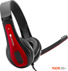 Наушники Canyon HSC-1 (ЧЕРНЫЙ/КРАСНЫЙ) (183637)