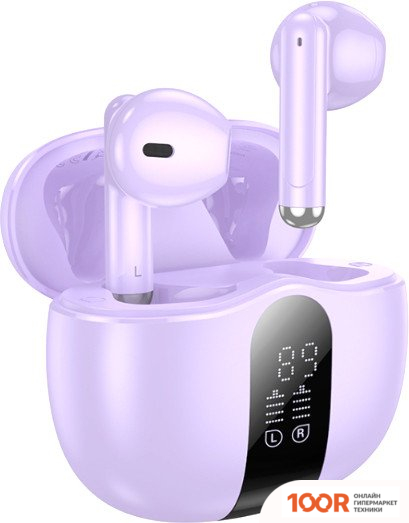 Наушники Borofone FQ2 (СИРЕНЕВЫЙ) (183497)