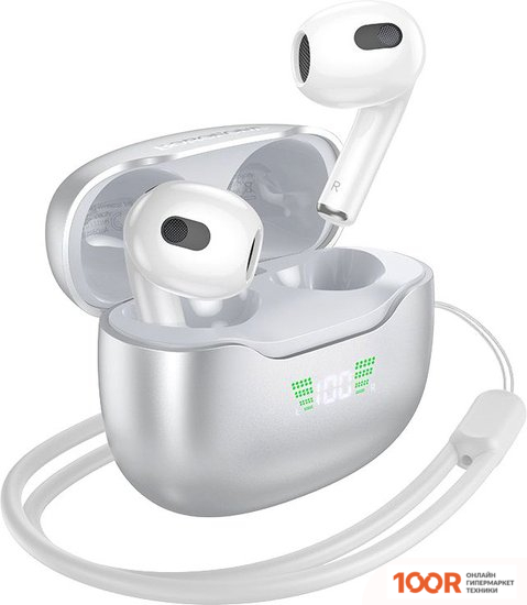 Наушники Borofone BW40 (БЕЛЫЙ/СЕРЕБРИСТЫЙ) (183442)