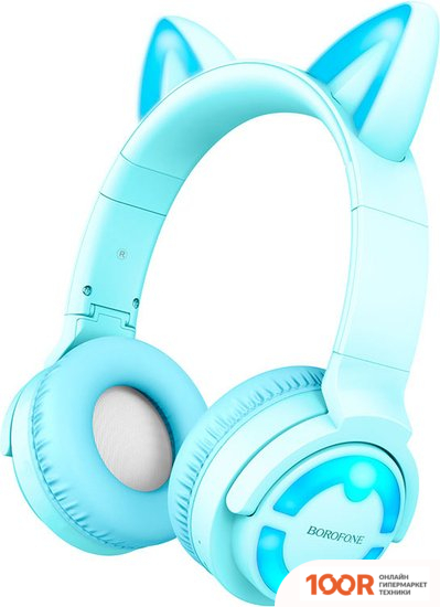 Наушники Borofone BO15 (ГОЛУБОЙ) (183314)