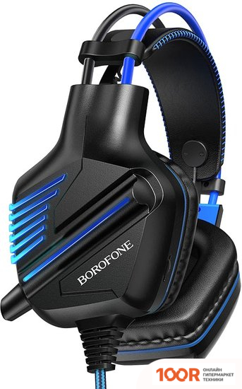 Наушники Borofone BO101 (ЧЕРНЫЙ/СИНИЙ) (183294)