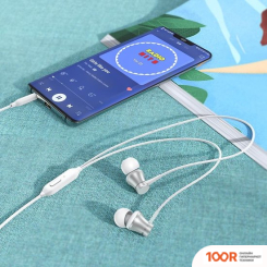 Наушники Borofone BM73 (СЕРЕБРИСТЫЙ/БЕЛЫЙ) (183213)