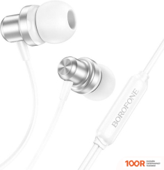 Наушники Borofone BM70 (СЕРЕБРИСТЫЙ/БЕЛЫЙ) (183205)