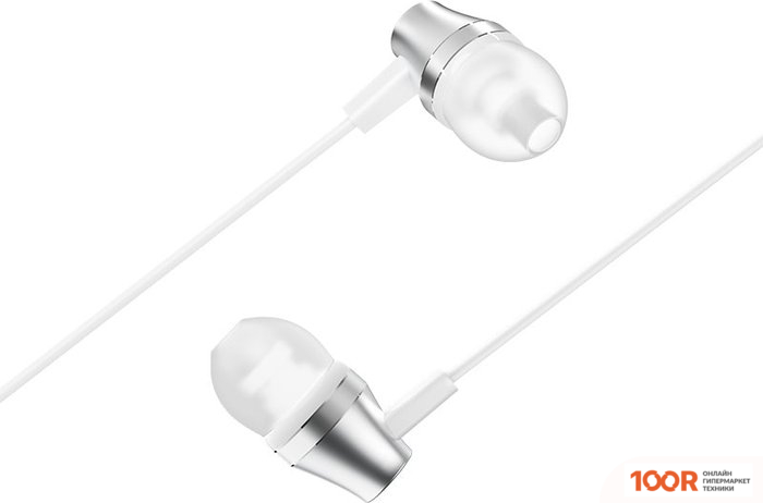 Наушники Borofone BM38 (СЕРЕБРИСТЫЙ/БЕЛЫЙ) (183145)