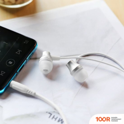 Наушники Borofone BM38 (СЕРЕБРИСТЫЙ/БЕЛЫЙ) (183145)