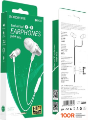 Наушники Borofone BM38 (СЕРЕБРИСТЫЙ/БЕЛЫЙ) (183145)
