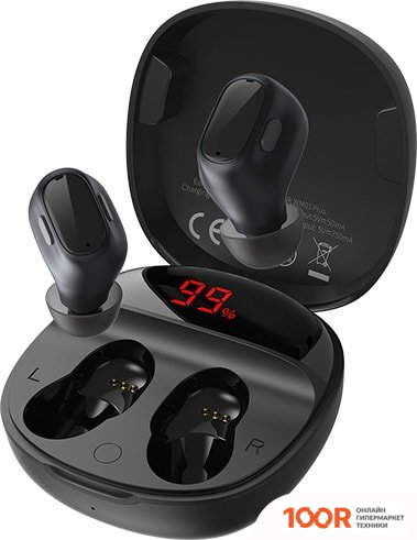 Наушники Baseus ENCOK WM01 PLUS DZ-TM1 (ЧЕРНЫЙ) (182849)
