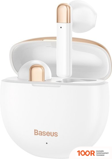Наушники Baseus ENCOK W2 (БЕЛЫЙ/ЗОЛОТИСТЫЙ) (182833)