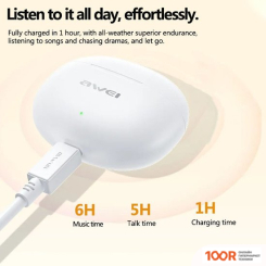 Наушники Awei T71 (БЕЛЫЙ) (182611)