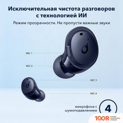 Наушники Anker SOUNDCORE DOT 3I (ТЕМНО-СИНИЙ) (182212)
