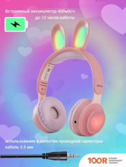 Наушники Aiwa AW023 (РОЗОВЫЙ) (182158)