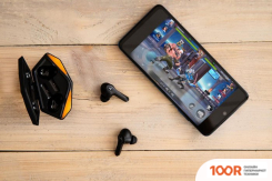 Наушники AccesStyle WILD TWS (ЧЕРНЫЙ/ОРАНЖЕВЫЙ) (182116)