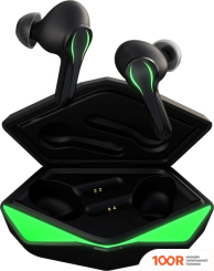 Наушники AccesStyle WILD TWS (ЧЕРНЫЙ/ЗЕЛЕНЫЙ) (182115)
