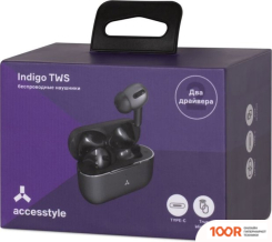 Наушники AccesStyle INDIGO TWS (ЧЕРНЫЙ) (182091)
