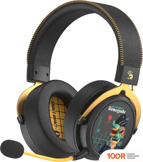 Наушники A4Tech BLOODY MR595 RENEGADE (ЧЕРНЫЙ) (182013)