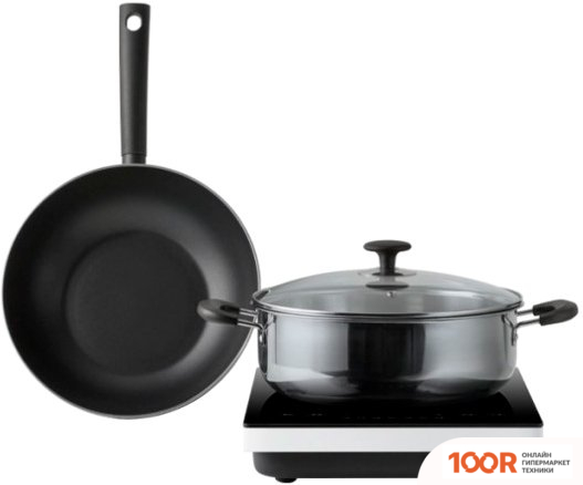 Настольная плита Xiaomi MIJIA HOME INDUCTION COOKER A1 (КИТАЙСКАЯ ВЕРСИЯ, С КАСТРЮЛЕЙ И СКОВОРОДКОЙ) (181821)