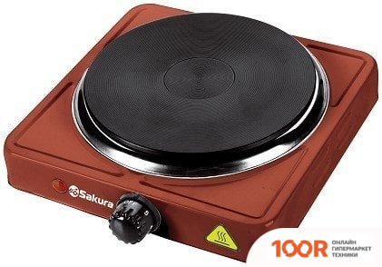 Настольная плита Sakura ПЭ-09 (КОРИЧНЕВЫЙ ГЛЯНЦЕВЫЙ) (181720)