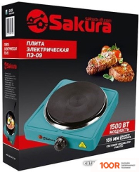 Настольная плита Sakura ПЭ-09 (БИРЮЗОВЫЙ МАТОВЫЙ) (181718)