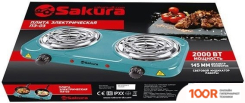 Настольная плита Sakura ПЭ-03 (БИРЮЗОВЫЙ) (181706)