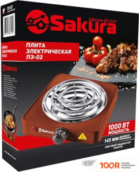 Настольная плита Sakura ПЭ-02 (КОРИЧНЕВЫЙ) (181703)