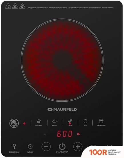 Настольная плита MAUNFELD EVCE.F291-BK (181643)