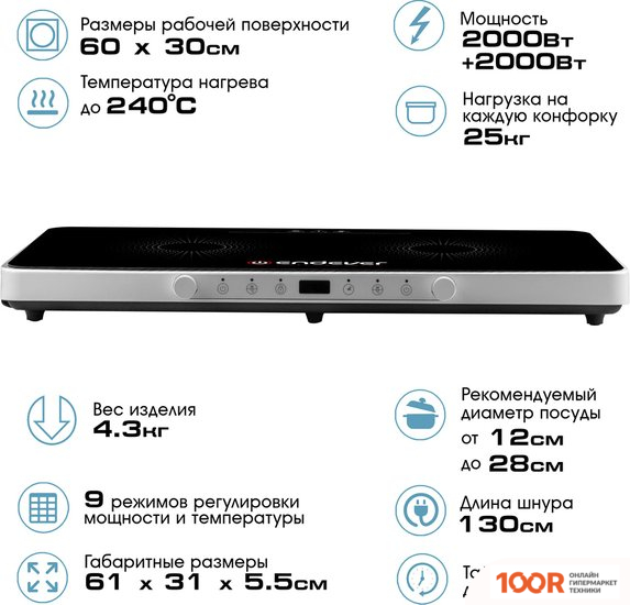 Настольная плита Endever SKYLINE IP-61 (181420)