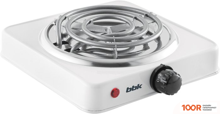 Настольная плита BBK BHP-100 (БЕЛЫЙ) (181328)