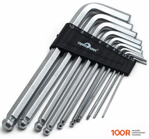 Сервис Ключ PROFFI 76402 (10 ПРЕДМЕТОВ) (180950)