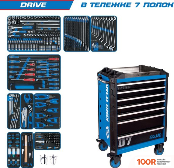 King Tony DRIVE 9SQ31-251MRV (251 ПРЕДМЕТ) (179626)