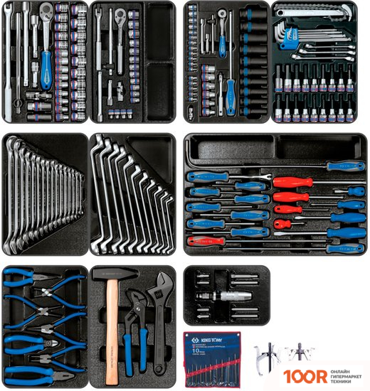 King Tony BASTION 946-100MRD-MT (204 ПРЕДМЕТА) (179605)