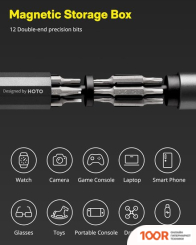 HOTO PRECISION SCREWDRIVER QWLSD004 (13 ПРЕДМЕТОВ) (179212)