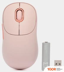 Мышь Xiaomi WIRELESS MOUSE 3 XMWXSB03YM (РОЗОВЫЙ, КИТАЙСКАЯ ВЕРСИЯ) (177631)