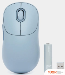 Мышь Xiaomi WIRELESS MOUSE 3 XMWXSB03YM (ГОЛУБОЙ, КИТАЙСКАЯ ВЕРСИЯ) (177629)