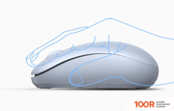 Мышь Ugreen MU105 90671 (СВЕТЛО-СИНИЙ) (177548)