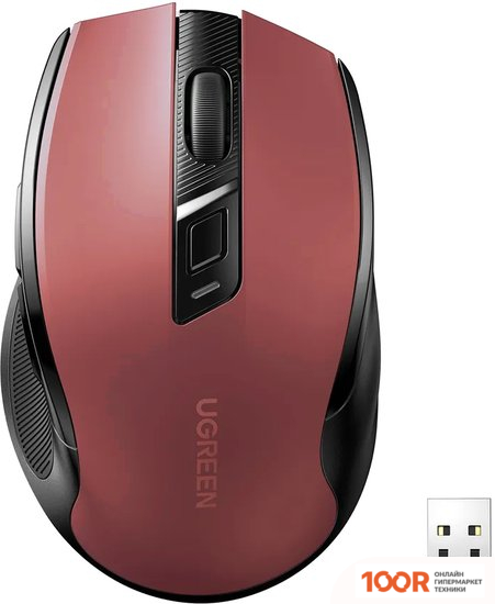 Мышь Ugreen MU006 15065 (КРАСНЫЙ) (177537)