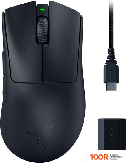 Мышь Razer DEATHADDER V3 PRO HYPERPOLLING WIRELESS DONGLE BUNDLE (177038)