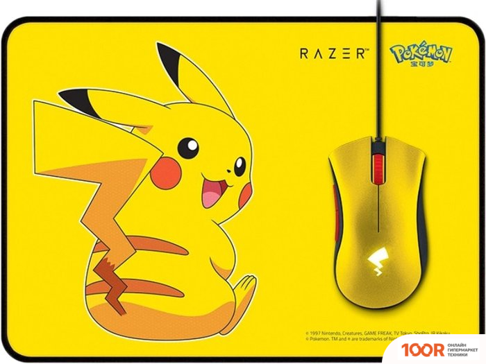 Мышь Razer DEATHADDER PIKACHU EDITION + RAZER GOLIATHUS (177024)