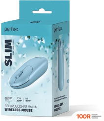 Мышь Perfeo SLIM (ГОЛУБОЙ) (176901)