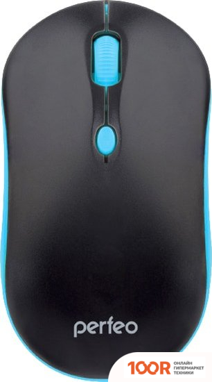 Мышь Perfeo MOUNT (ЧЕРНЫЙ/ГОЛУБОЙ) (176891)
