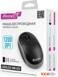 Мышь Partner CORDLESS WM-025 (ЧЕРНЫЙ/СЕРЫЙ) (176865)