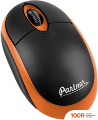 Мышь Partner CORDLESS WM-025 (ЧЕРНЫЙ/ОРАНЖЕВЫЙ) (176864)