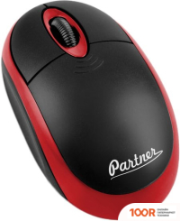 Мышь Partner CORDLESS WM-025 (ЧЕРНЫЙ/КРАСНЫЙ) (176863)