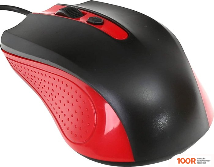 Мышь Omega OM-05 (ЧЕРНЫЙ/КРАСНЫЙ) (176835)