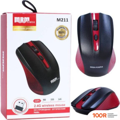 Мышь MRM-Power M211 (ЧЕРНЫЙ/КРАСНЫЙ) (176769)