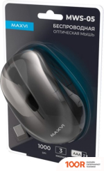 Мышь Maxvi MWS-05 (ЧЕРНЫЙ) (176680)