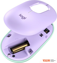 Мышь Logitech POP MOUSE (СИРЕНЕВЫЙ/ЗЕЛЕНЫЙ) (176604)