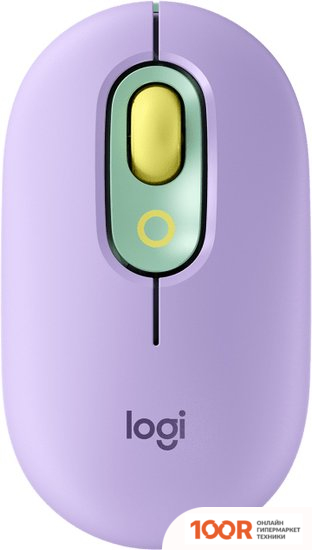 Мышь Logitech POP MOUSE (СИРЕНЕВЫЙ/ЗЕЛЕНЫЙ) (176604)