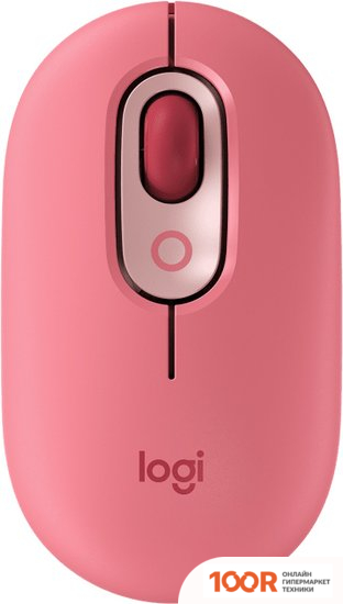 Мышь Logitech POP MOUSE (РОЗОВЫЙ/БОРДОВЫЙ) (176602)