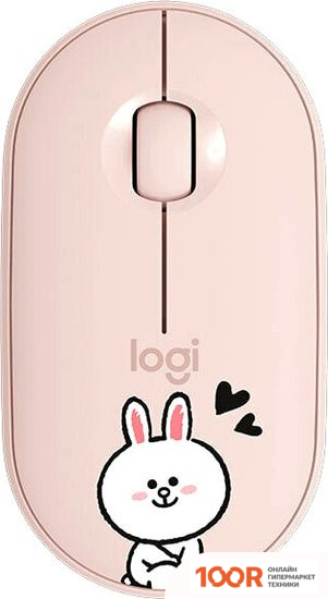 Мышь Logitech M350 PEBBLE LINE FRIENDS CONY (РОЗОВЫЙ) (176563)